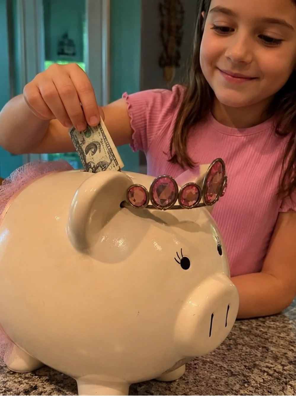 FAB Starpoint White Ceramic Princess Ballerina Piggy Bank